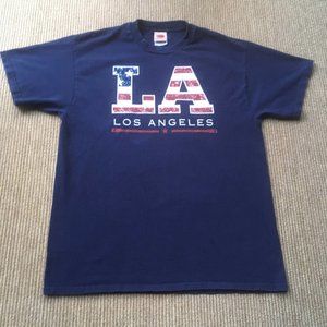 Hazelwoods  Men's T-Shirt. XL. Navy  Los Angeles